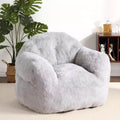 GustoWave Extra Large Bean Bag Chair for Bedroom & Living Room, Light Grey