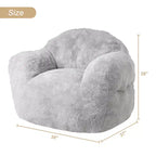 Pouf géant pour chambre et salon, gris clair