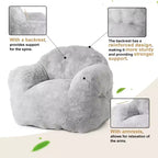Pouf géant pour chambre et salon, gris clair