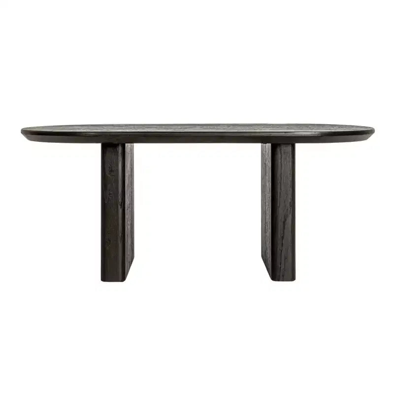 Table basse en bois, noire