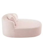 Canapé méridienne en velours côtelé et canapé-lit et canapé de compression avec deux oreillers de soutien