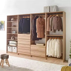 Système de placard autoportant en bois de type dressing