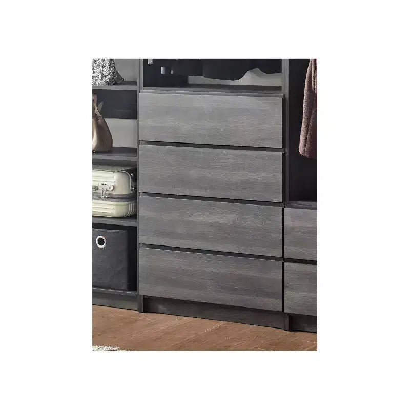 Système de placard autoportant en bois de type dressing