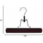 Cintres en bois pour pantalons - Cintres en bois pour jupes - Lot de 6 - Pour shorts et pantalons homme et vêtements femme - Antidérapants et fins pour un gain de place dans le placard