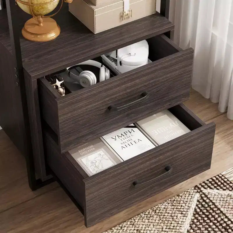 Étagère de rangement ouverte moderne à 3 niveaux grande capacité avec cadre métallique, robuste et durable, convient pour le salon, le bureau à domicile, la chambre à coucher