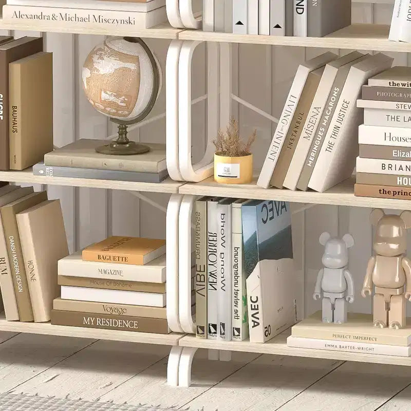 Étagère industrielle, étagère de rangement avec 8 étagères ouvertes, bibliothèque haute pour livres et CD, organisateur de rangement pour salon, couloir