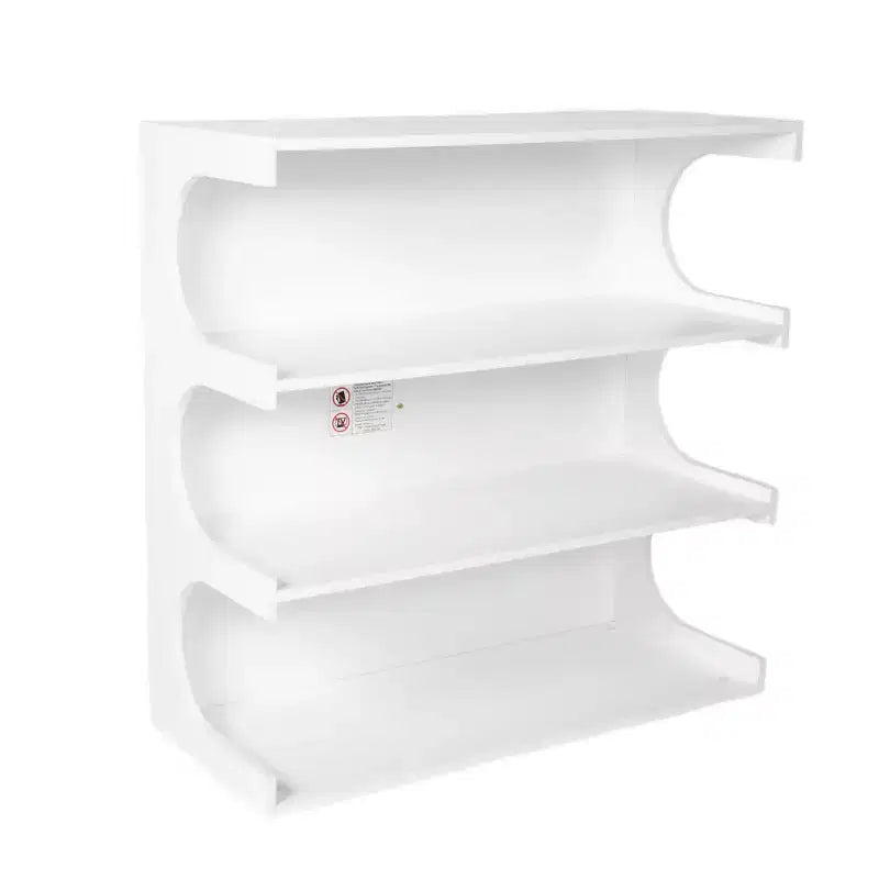 Bibliothèque moderne 2-en-1, étagère au sol minimaliste à 4 niveaux, vitrine pour salon, chambre, bureau