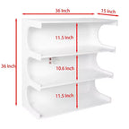 Bibliothèque moderne 2-en-1, étagère au sol minimaliste à 4 niveaux, vitrine pour salon, chambre, bureau