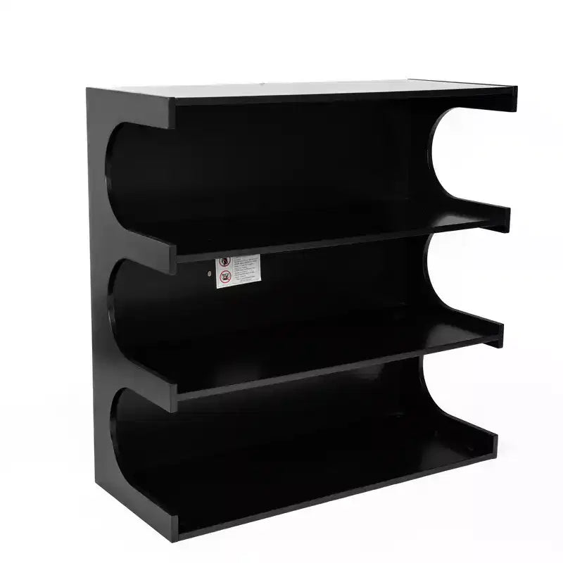 Bibliothèque moderne 2-en-1, étagère au sol minimaliste à 4 niveaux, vitrine pour salon, chambre, bureau