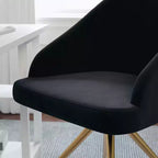 Chaise de bureau fixe rembourrée Sora