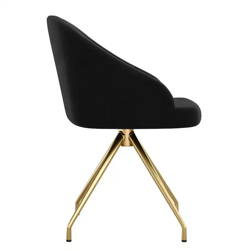 Chaise de bureau fixe rembourrée Sora