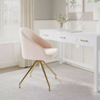 Chaise de bureau fixe rembourrée Sora