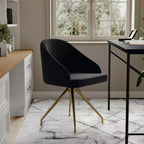 Chaise de bureau fixe rembourrée Sora