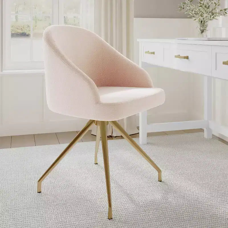 Chaise de bureau fixe rembourrée Sora