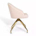 Chaise de bureau fixe rembourrée Sora