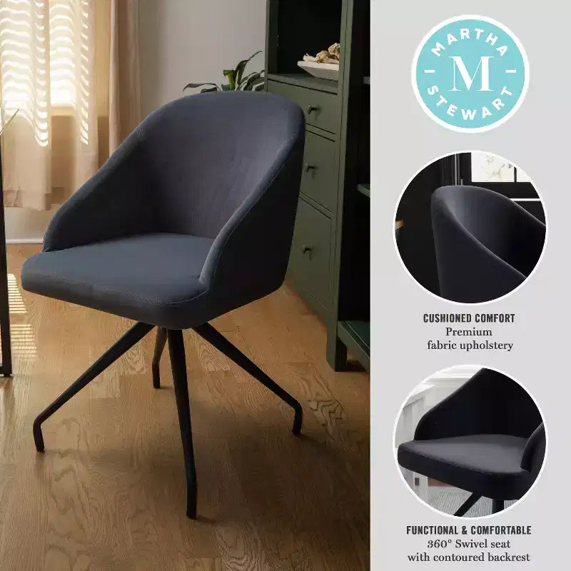Chaise de bureau fixe rembourrée Sora