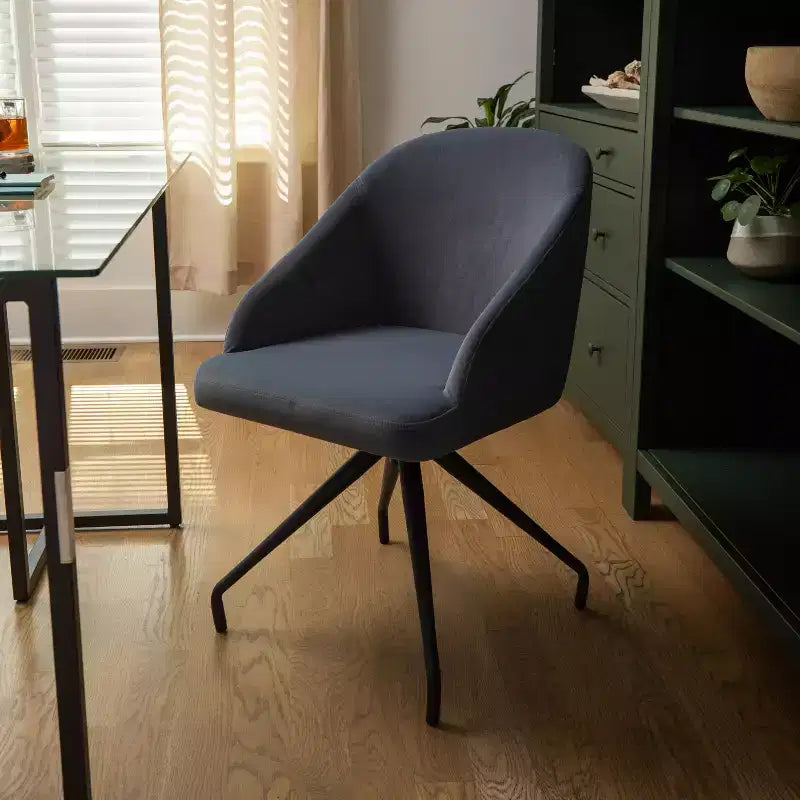 Chaise de bureau fixe rembourrée Sora