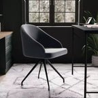 Chaise de bureau fixe rembourrée Sora
