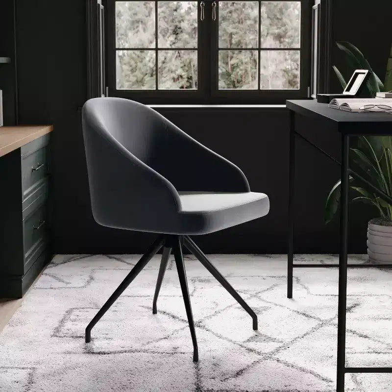 Chaise de bureau fixe rembourrée Sora