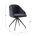 Chaise de bureau fixe rembourrée Sora