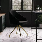 Chaise de bureau fixe rembourrée Sora