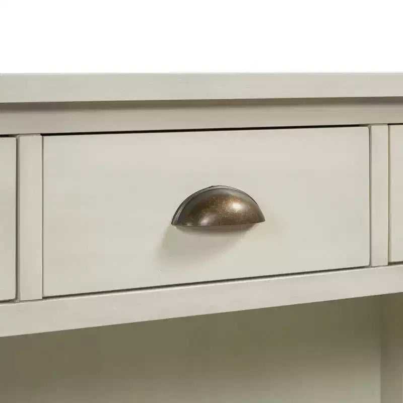 Meuble console rétro, buffet avec 6 tiroirs de rangement et 1 étagère ouverte, meuble de rangement pour salon, entrée, couloir