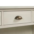 Meuble console rétro, buffet avec 6 tiroirs de rangement et 1 étagère ouverte, meuble de rangement pour salon, entrée, couloir
