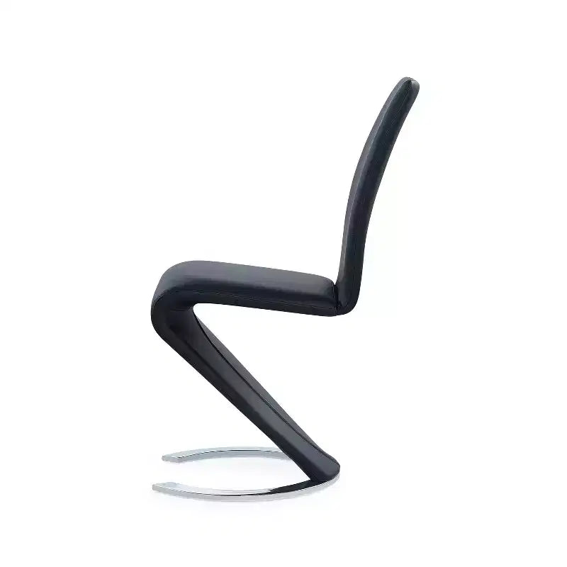 Chaise de salle à manger Fer à Cheval Noire