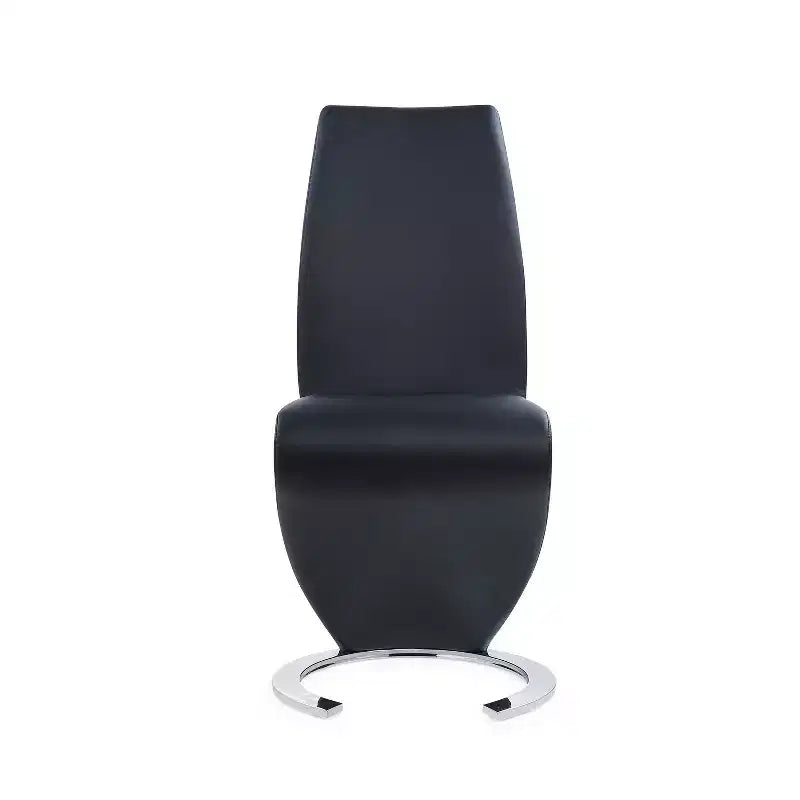 Chaise de salle à manger Fer à Cheval Noire