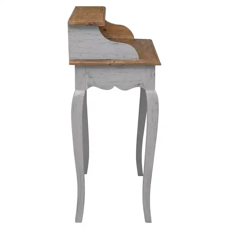 Bureau Acajou, Gris Bois d'acajou massif
