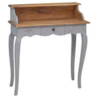 Bureau Acajou, Gris Bois d'acajou massif