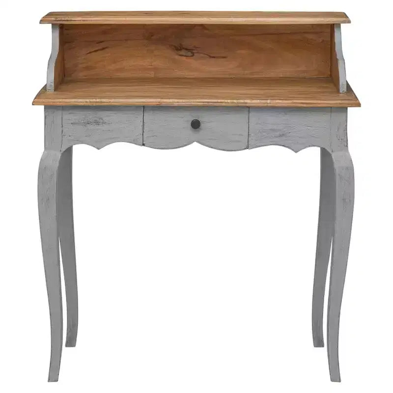 Bureau Acajou, Gris Bois d'acajou massif