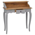 Bureau Acajou, Gris Bois d'acajou massif