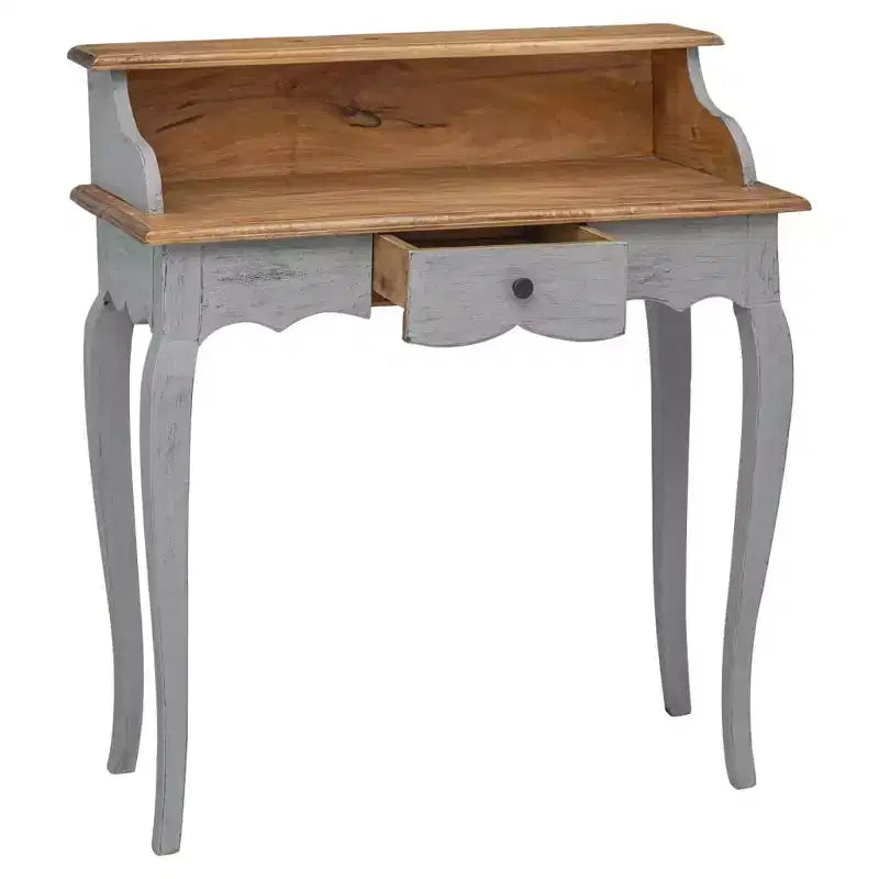 Bureau Acajou, Gris Bois d'acajou massif