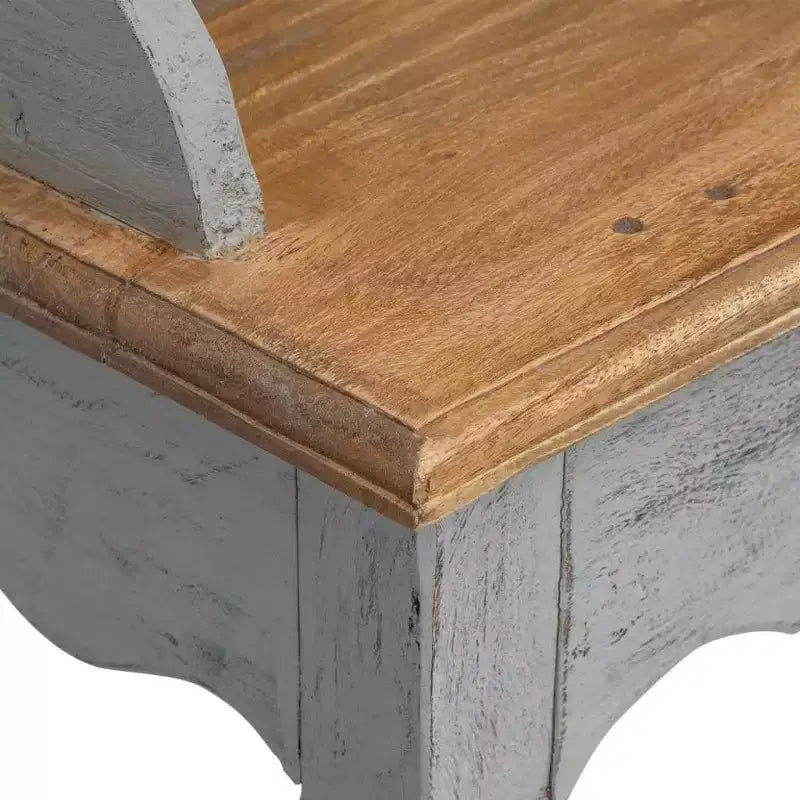 Bureau Acajou, Gris Bois d'acajou massif