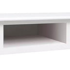 Desk White Solid Paulownia wood and Solid Poplar wood Medium Desk