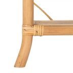 Table de chevet 1 tiroir 1 étagère en bois et rotin