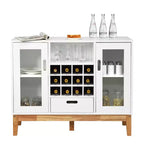 Meuble de rangement en bois avec étagère et tiroir