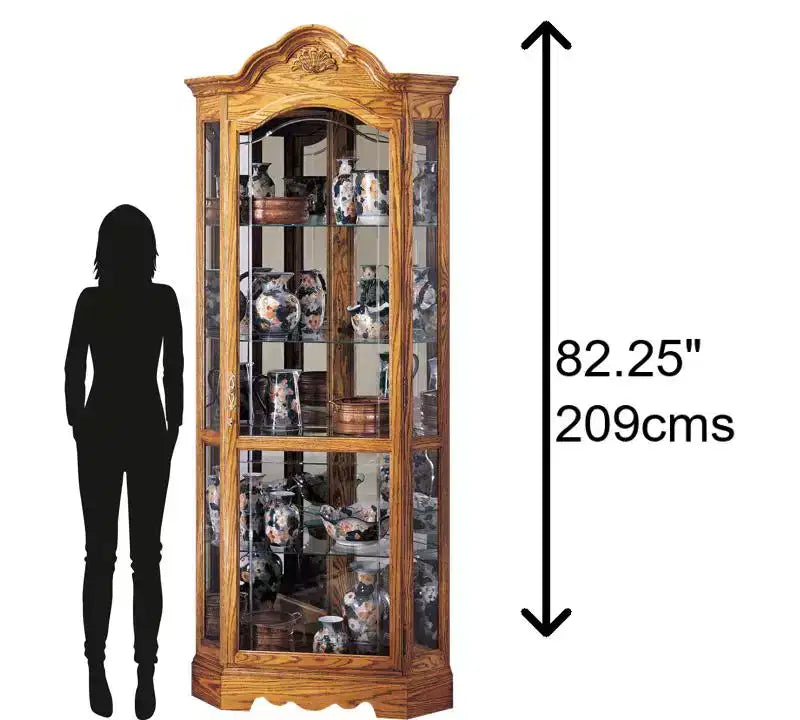 680207 Vitrine Wilshire 680207 Chêne doré