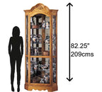 680207 Vitrine Wilshire 680207 Chêne doré