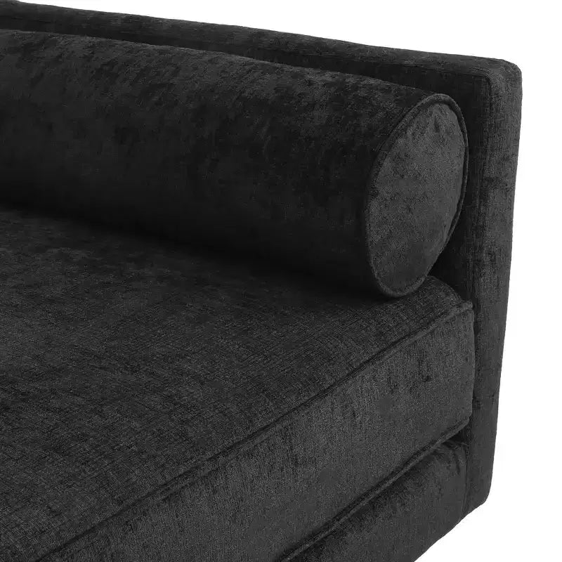 Chaise longue en tissu de style milieu de siècle