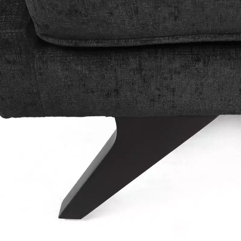 Chaise longue en tissu de style milieu de siècle