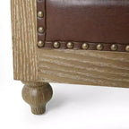 Fauteuil club capitonné Castalia Chesterfield avec clous décoratifs Midnight
